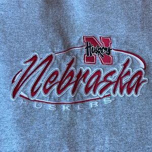 90s University of Nebraska Huskers Crewneck - L Pro Player Tag Made in USA